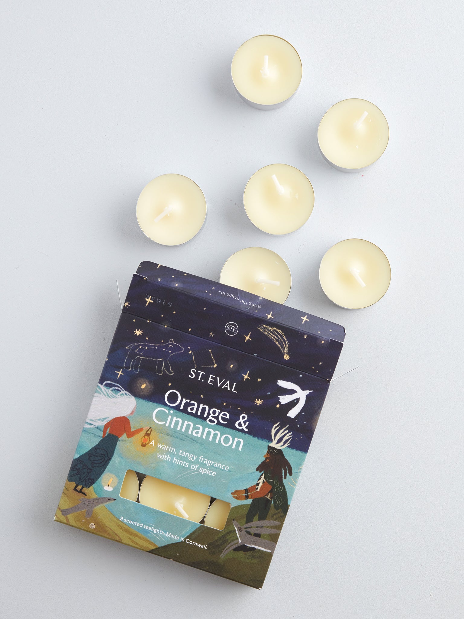 St Eval Christmas Tea Lights Orange & Cinnamon Yogamatters