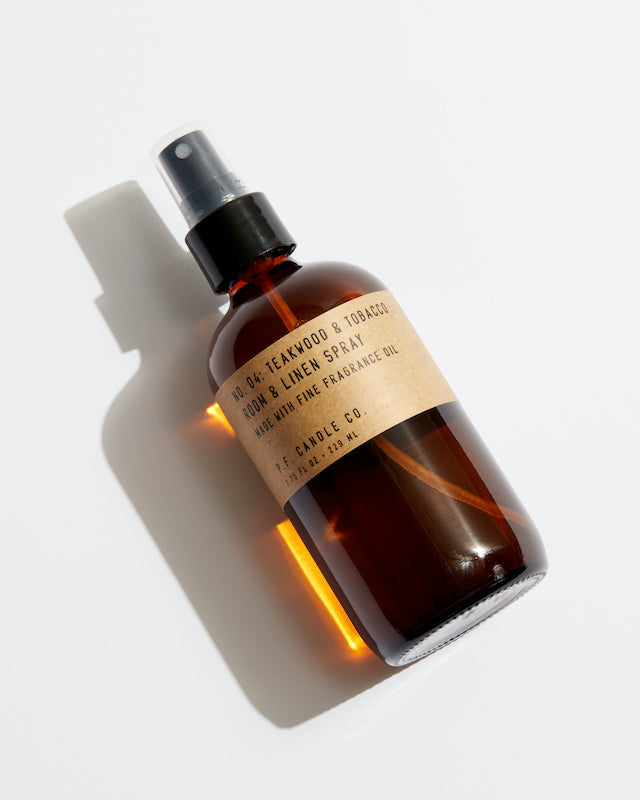 P.F. Candle Co. Room & Linen Spray - Teakwood & Tobacco