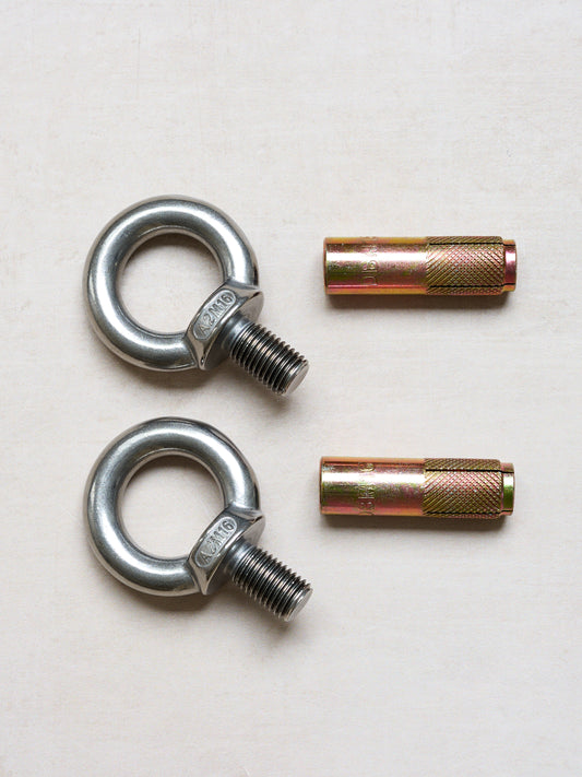 Pair of Stainless Steel Eyebolts & Anchors