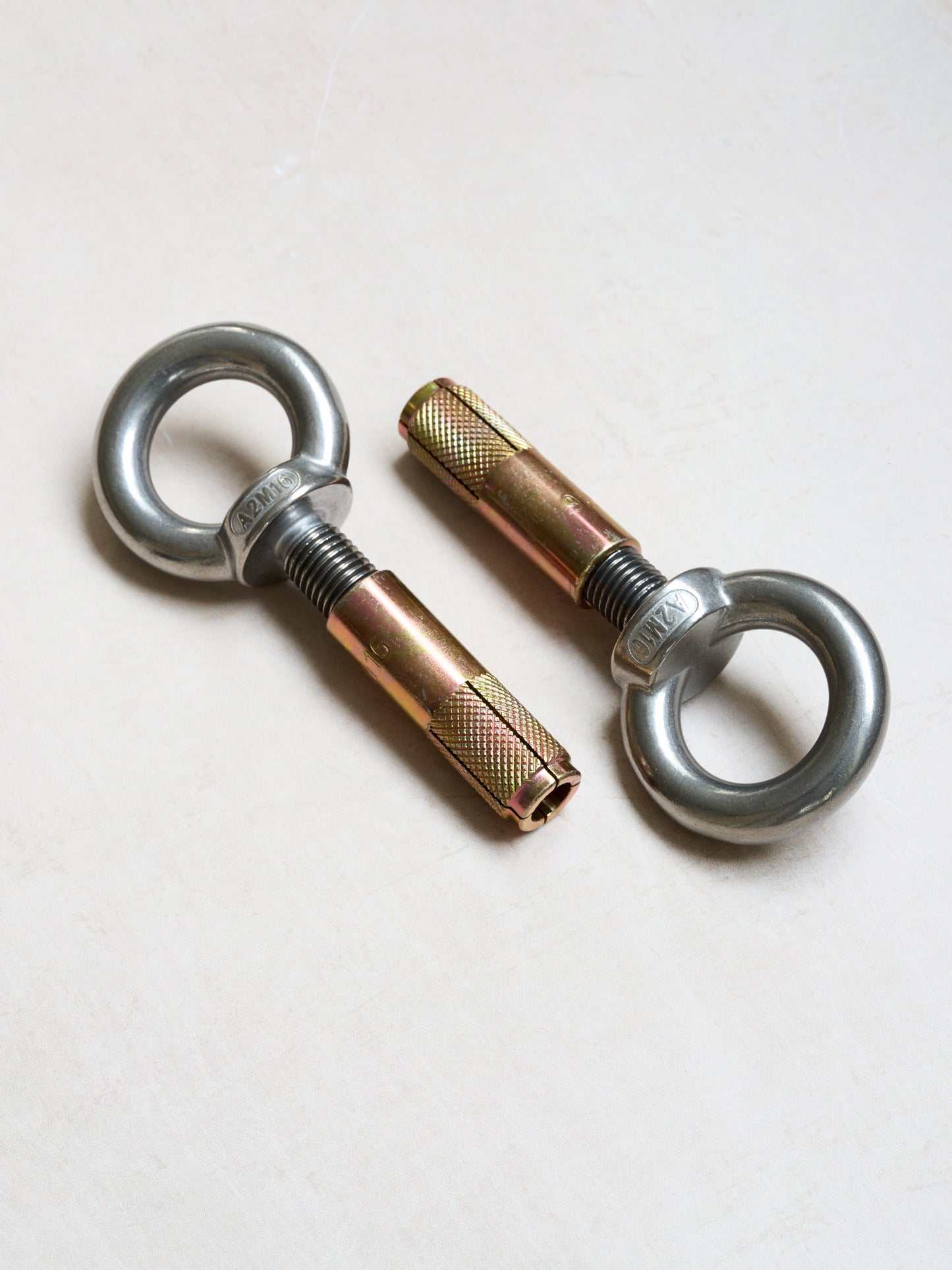 Pair of Stainless Steel Eyebolts & Anchors
