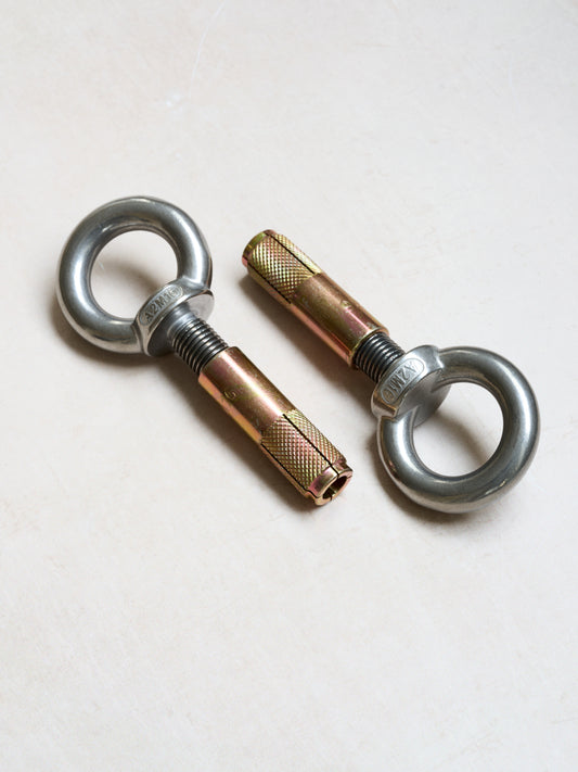 Pair of Stainless Steel Eyebolts & Anchors