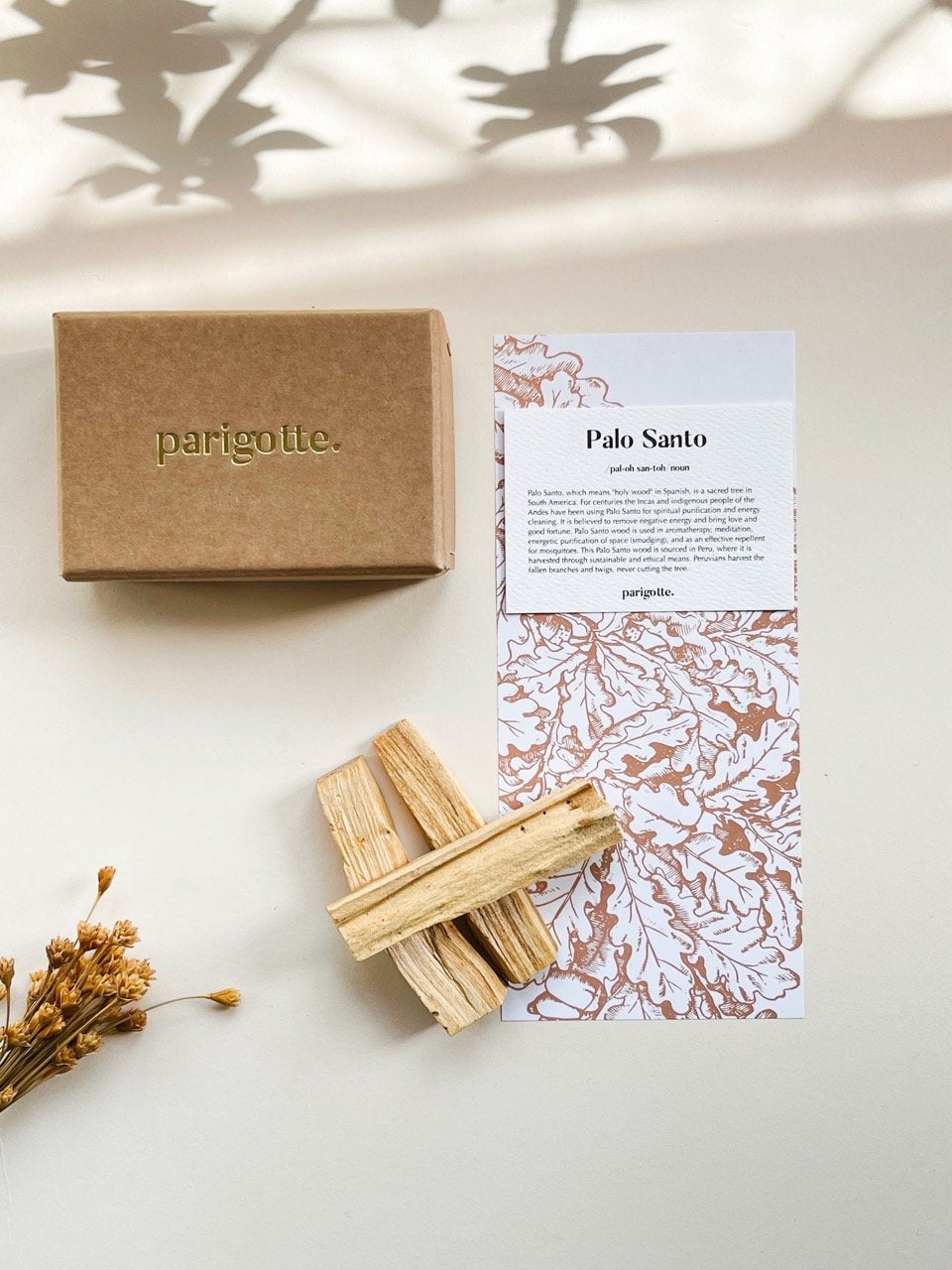 Parigotte Palo Santo - Box of 7 Sticks
