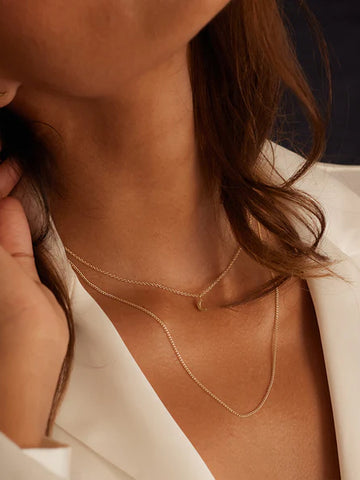 Wanderlust Life Gold Chain Pendant Necklace - Petite Luna