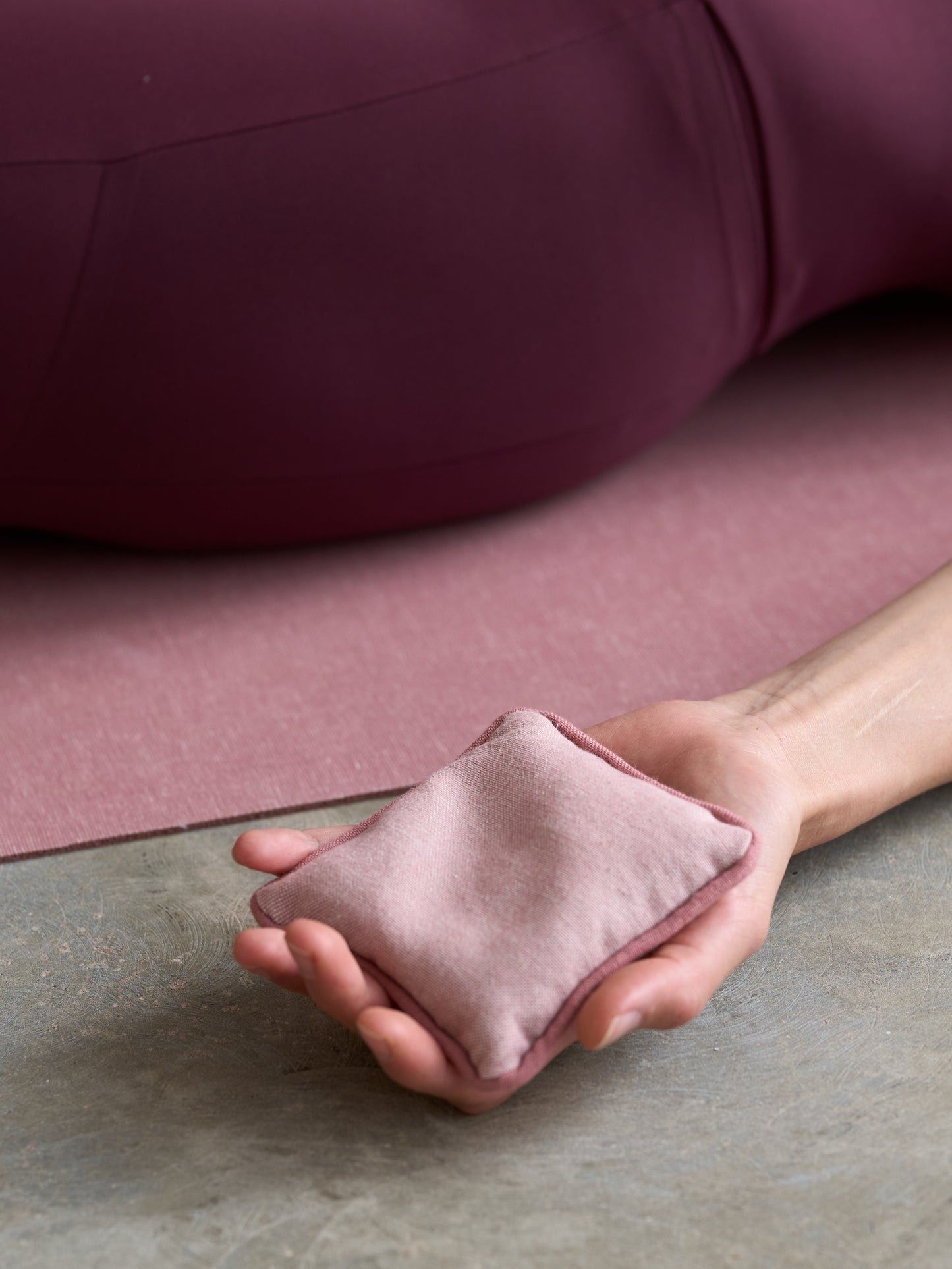 Yogamatters Organic Cotton Chambray Pair of Hand Pillows