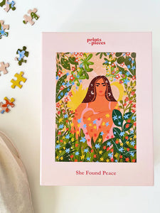 Prints in Pieces Jigsaw Puzzle 500 Pieces - She Found Peace