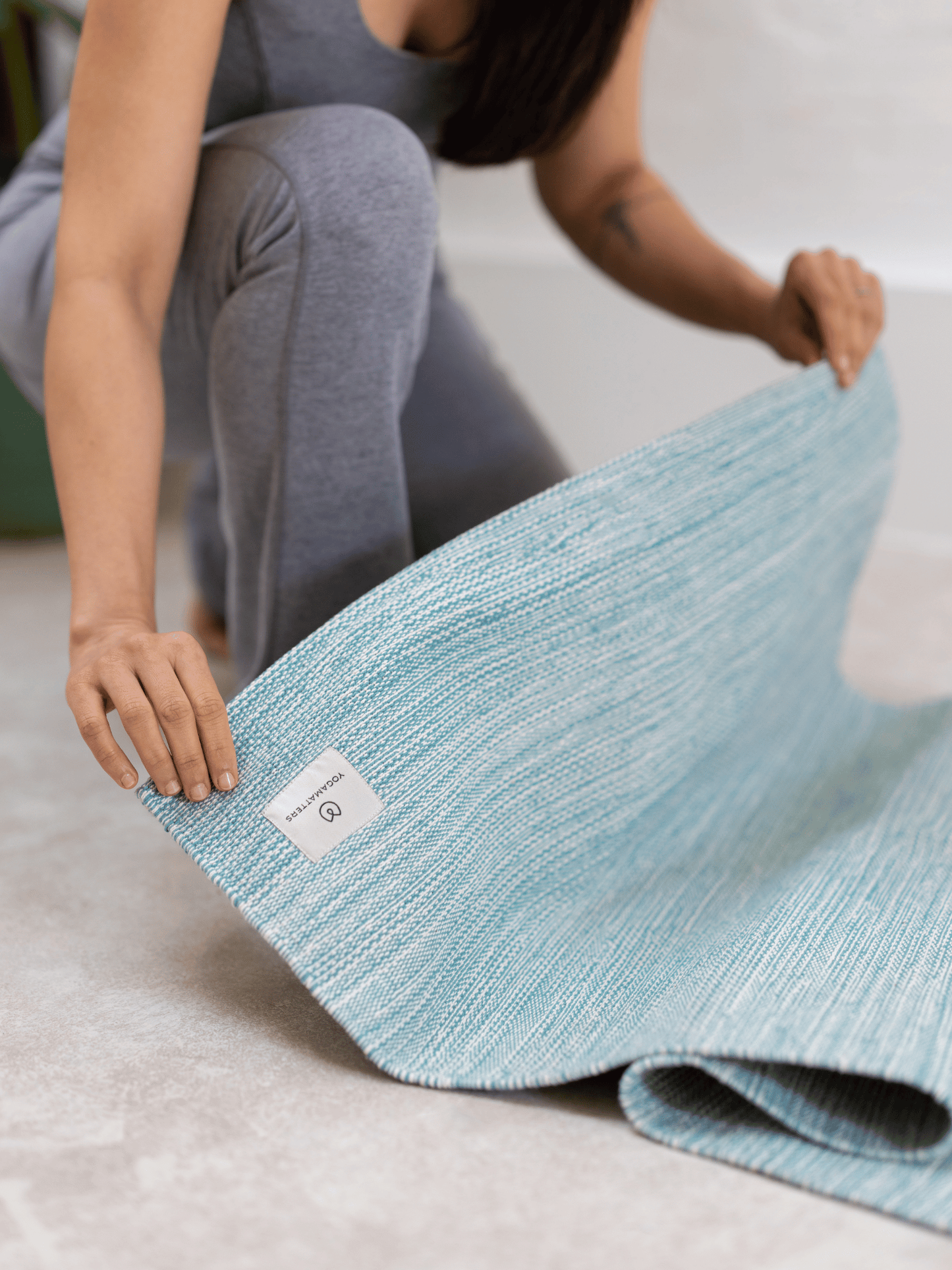 Yogamatters Organic Cotton Chambray Yoga Mat