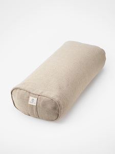 Yogamatters Hemp Rectangular Buckwheat Bolster - Natural - Box of 4