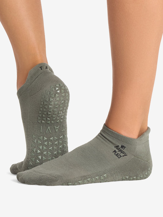 Tavi Noir Savvy Grip Socks - Happy Place Leaf