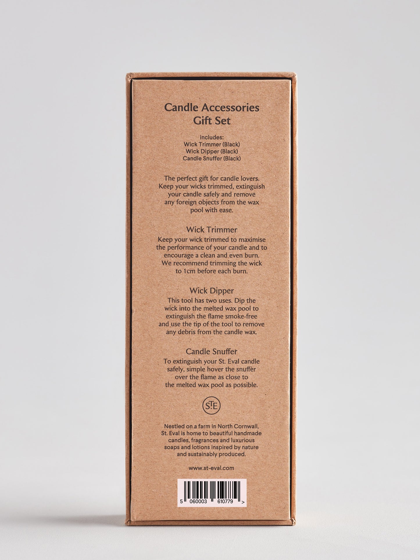 St Eval Candle Accessories Set - Black Matte