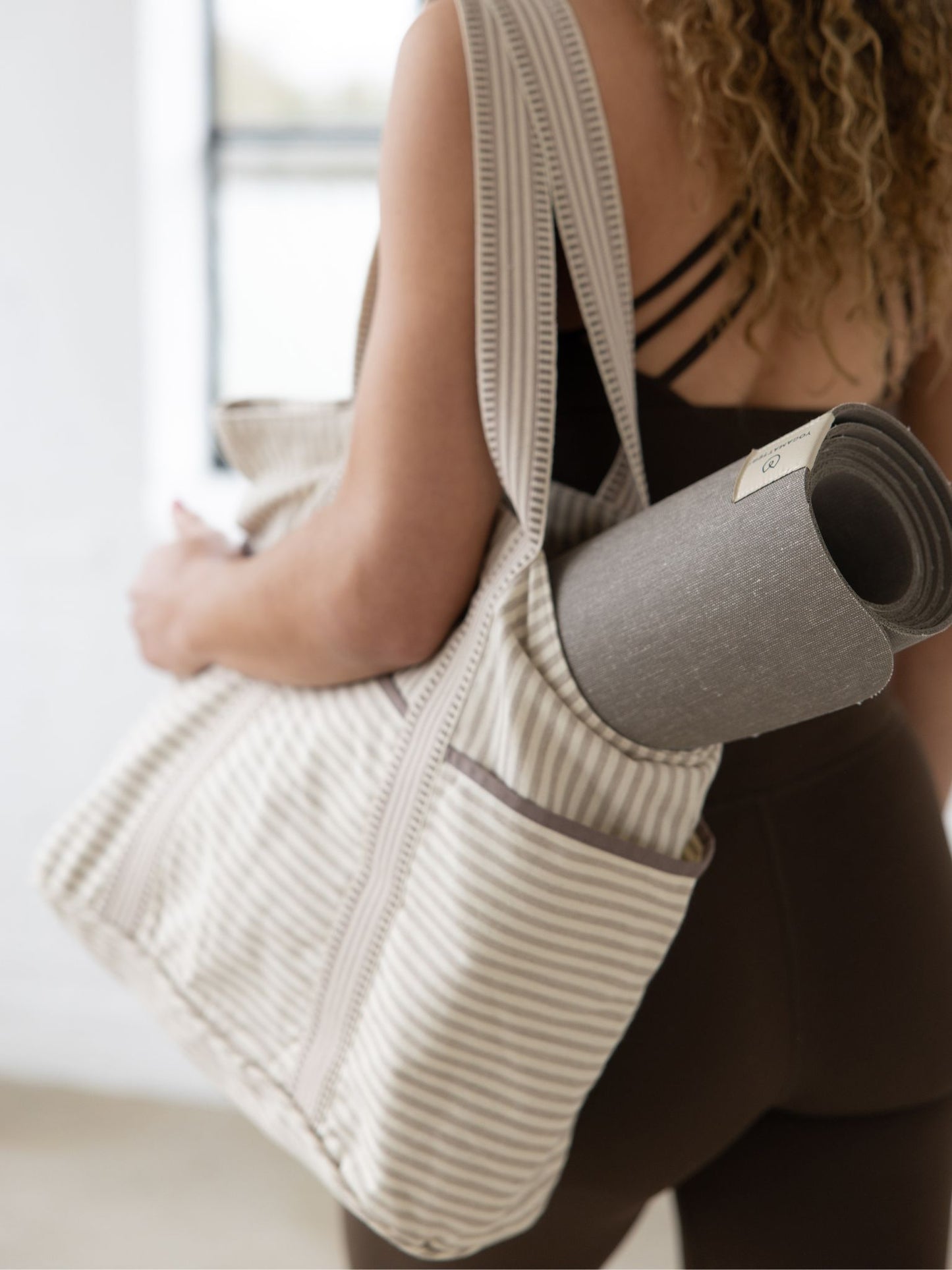 Yogamatters Stripe Tote Bag