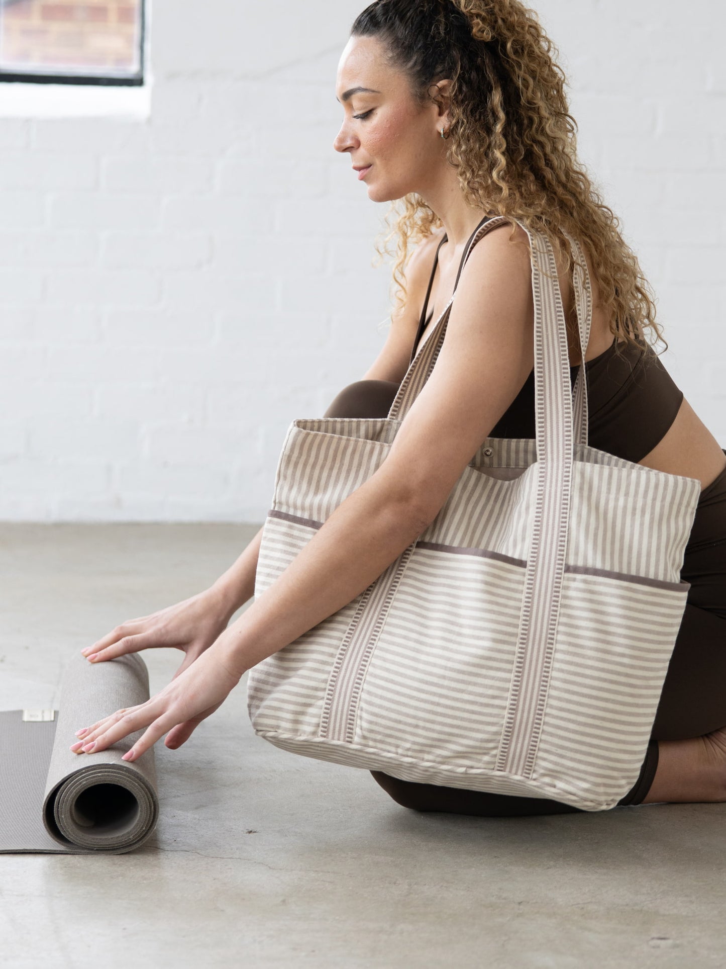 Yogamatters Stripe Tote Bag