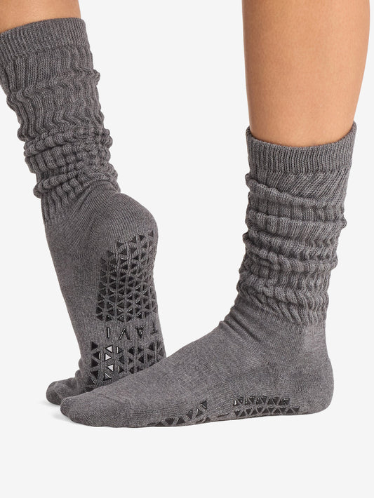 Tavi Noir Stacy Grip Socks - Midnight Melange Space Dye