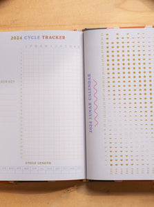 Once Upon a Tuesday A5 Hardcover 2024 Diary - Pink & Red