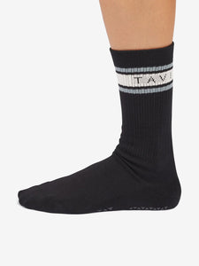 Tavi Noir Kai Grip Socks - Ebony Mirage Stripe