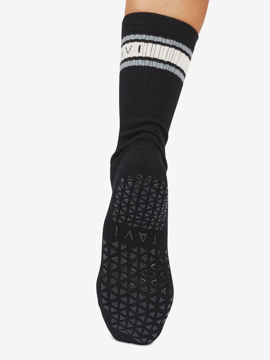 Tavi Noir Kai Grip Socks - Ebony Mirage Stripe