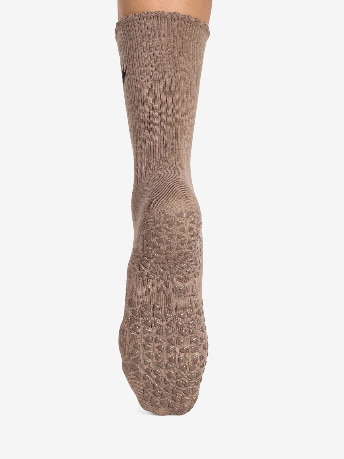 Tavi Noir Kalea Scallop Grip Socks - Ebony