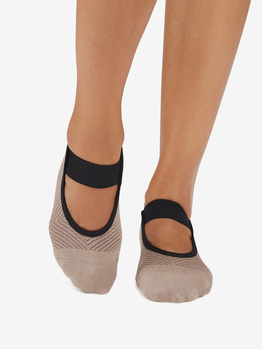 Tavi Noir Lola Grip Socks - Shitake Geo