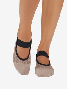 Tavi Noir Lola Grip Socks - Shitake Geo