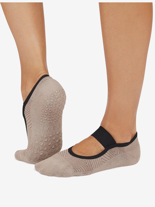 Tavi Noir Lola Grip Socks - Shitake Geo