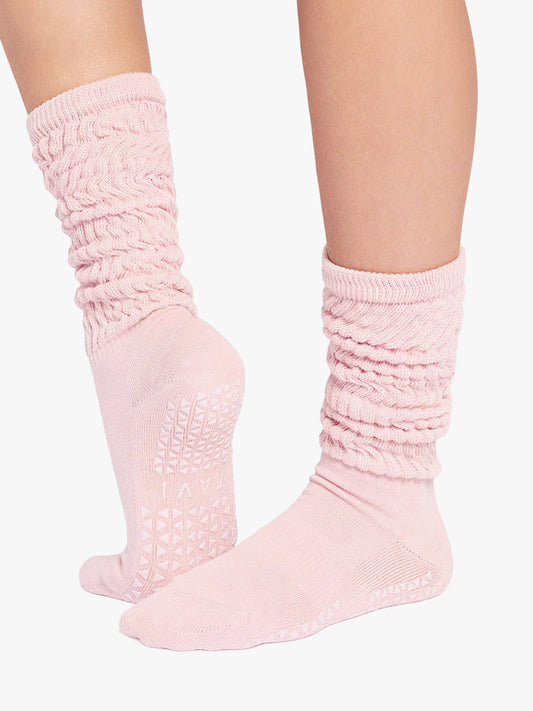 Tavi Noir Stacy Grip Socks -  Fleur Heather