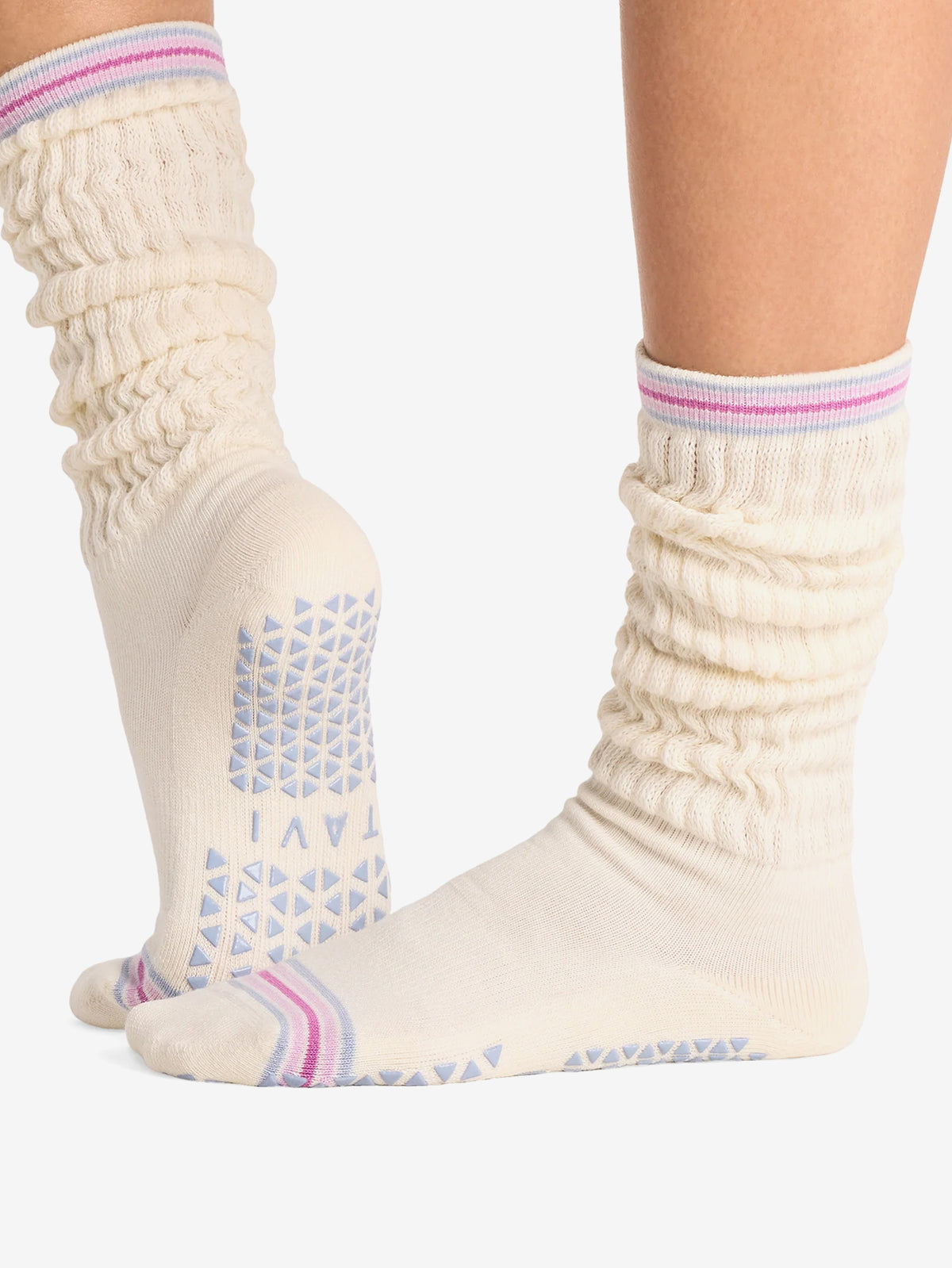 Tavi Noir Stacy Grip Socks - Coconut Sky Spell