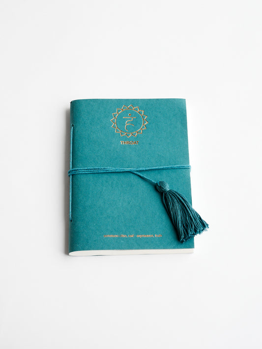 A5 Handmade Journal - Throat Chakra