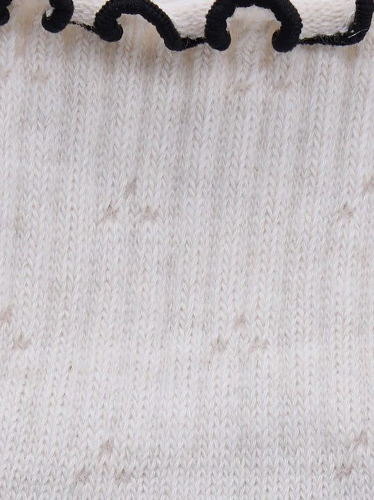 ToeSox Full Toe Melody Ruffle Grip Socks - Sandy