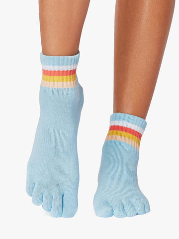 ToeSox Full Toe Melody Grip Socks - Vibrancy