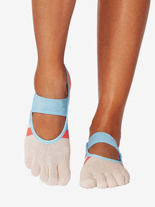 ToeSox Full Toe Mia Grip Socks - East Coast