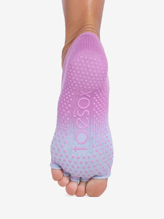 ToeSox Half Toe Elle Grip Socks - Azalea Ombre