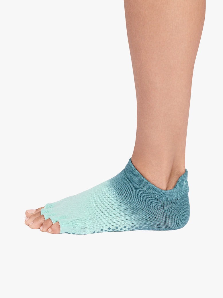 ToeSox Half Toe Low Rise Grip Socks - Tidal