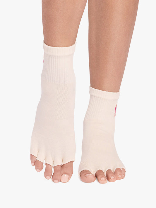 ToeSox Half Toe Melody Ultra Fine Knit Grip Socks - Summer Love