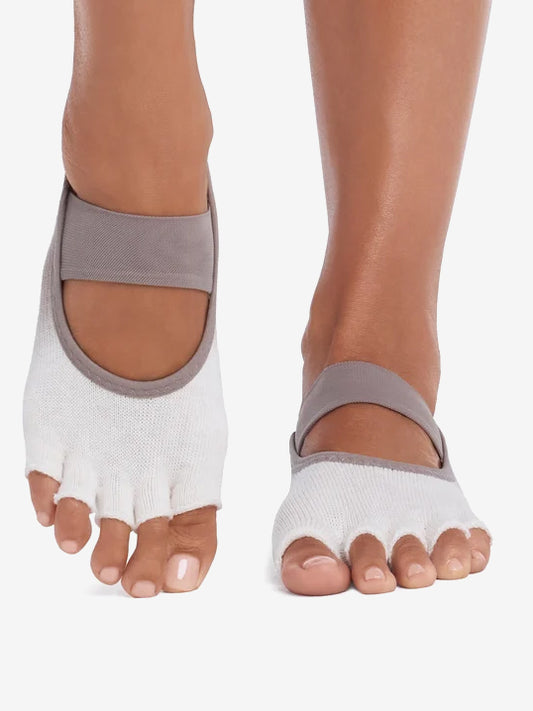 ToeSox Half Toe Mia Grip Socks - Pebble Ombre