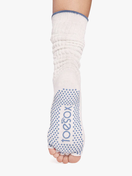 ToeSox Half Toe Slouch Grip Socks - Ash