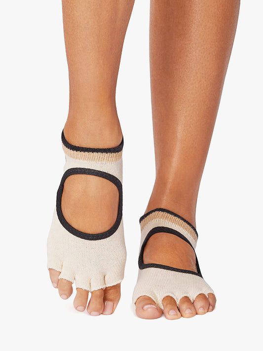 ToeSox Half Toe Bellarina Grip Socks - Reflect