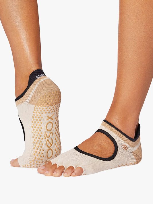 ToeSox Half Toe Bellarina Grip Socks - Reflect