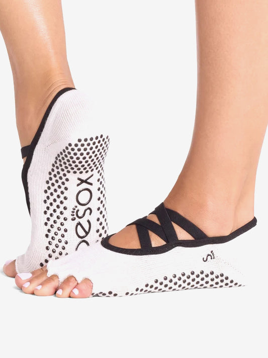 ToeSox Half Toe Elle Grip Socks - Sandy