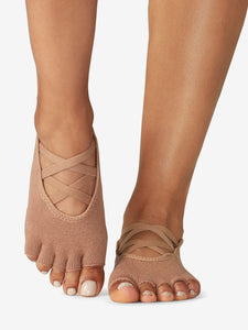 Toesox Grip Half Toe Elle - Natural