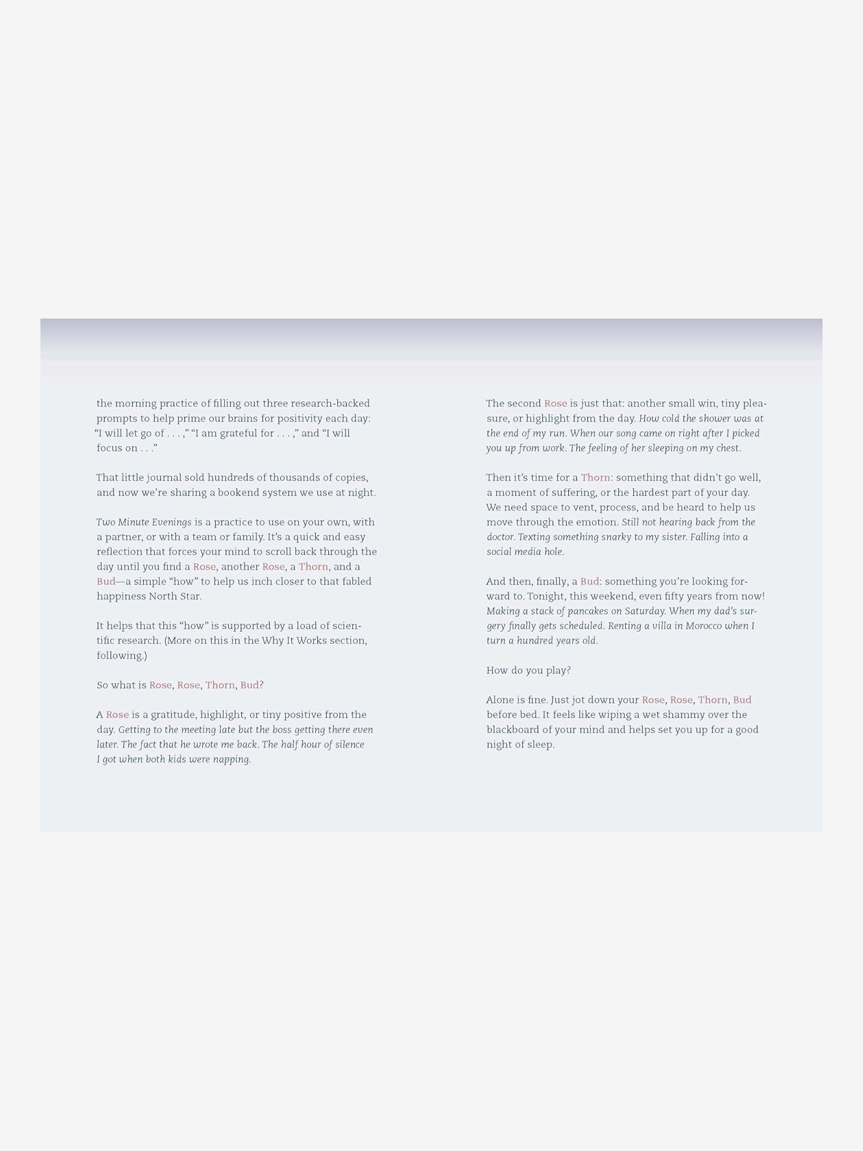 Two Minute Evenings: A Journal to Wind Down Your Day with Intention