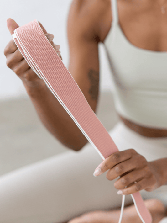 Yogamatters Organic Cotton Chambray D-ring Yoga Belt