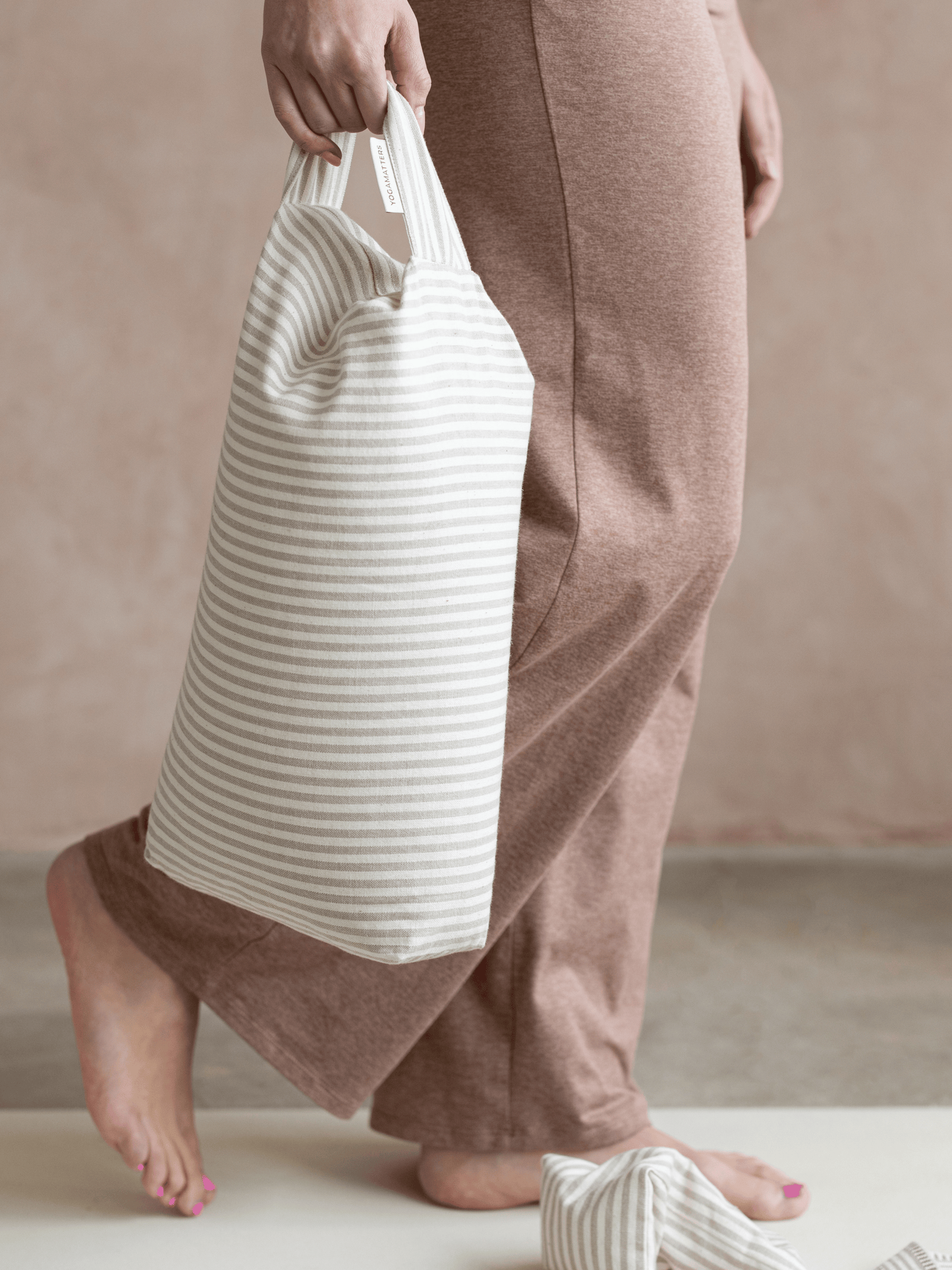 Yogamatters Form Rectangular Stripe Buckwheat Bolster