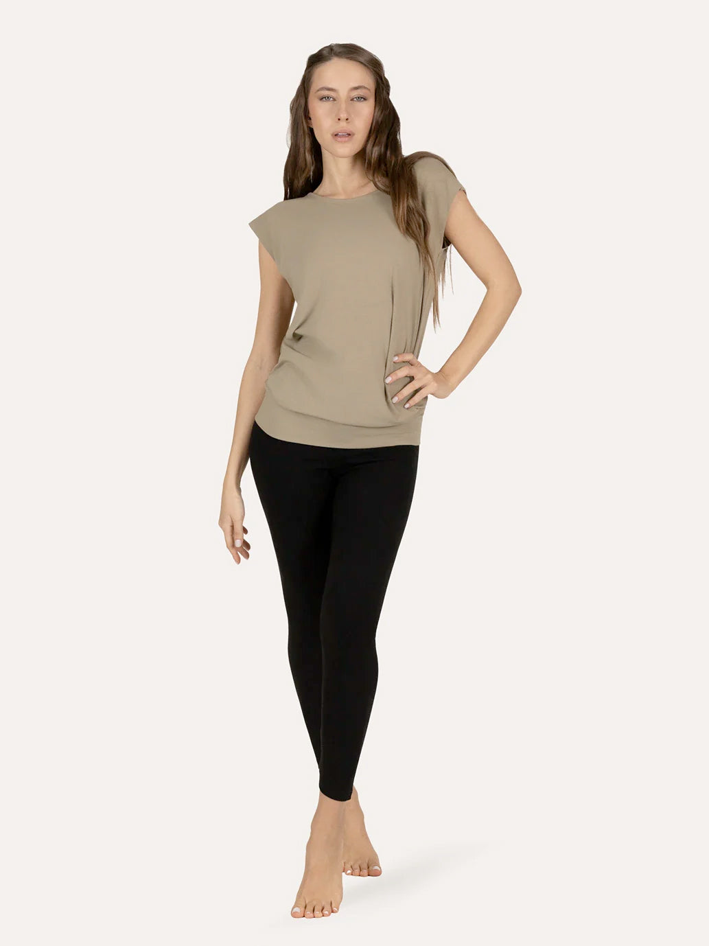 Urban Goddess Asana Yoga Tee - Fern
