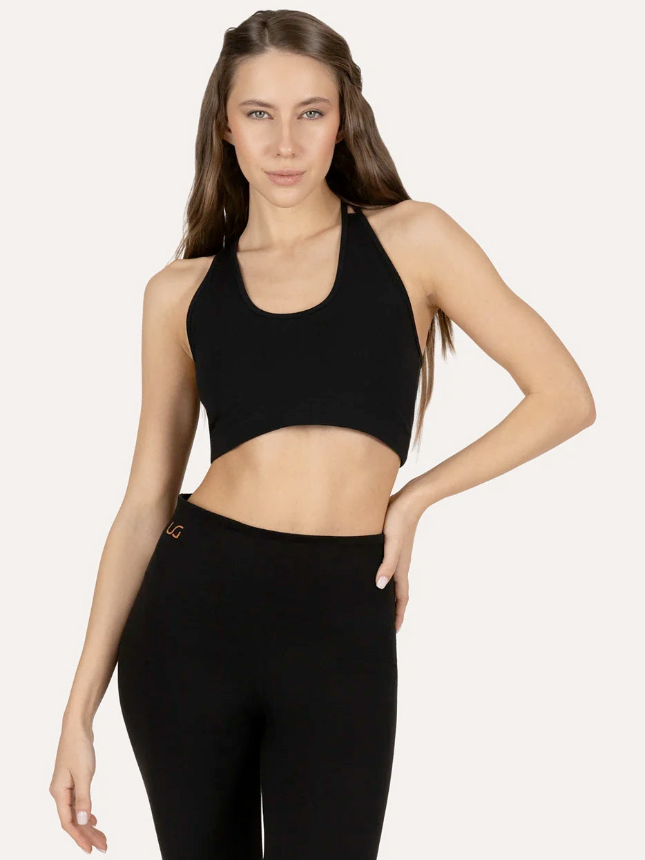 Urban Goddess Lyrais Yoga Bra - Onyx Black