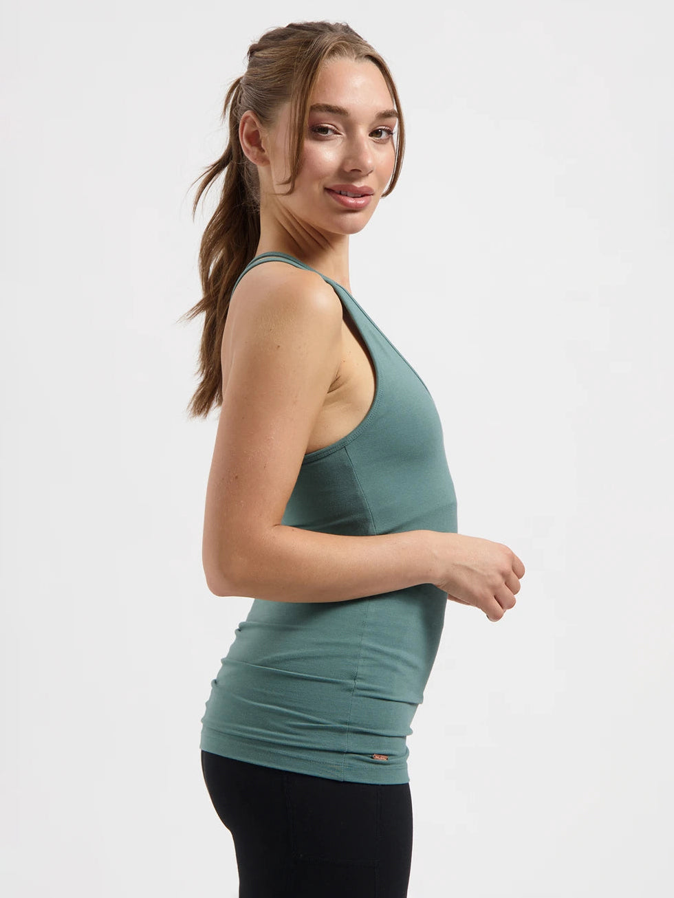Urban Goddess Lyrais Yoga Tank - Forest