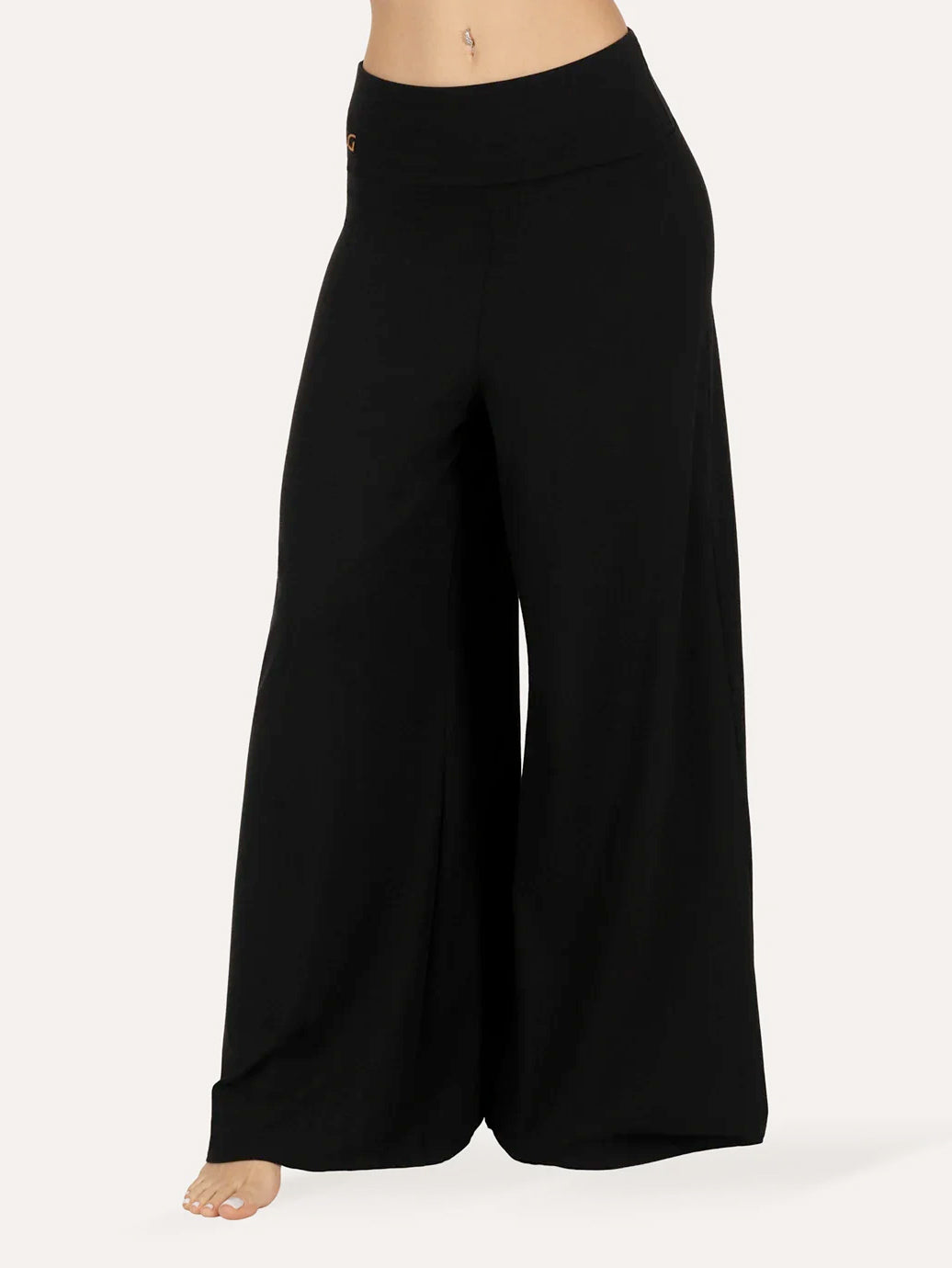 Urban Goddess Nyx Wide Leg Yoga Pants - Onyx Black