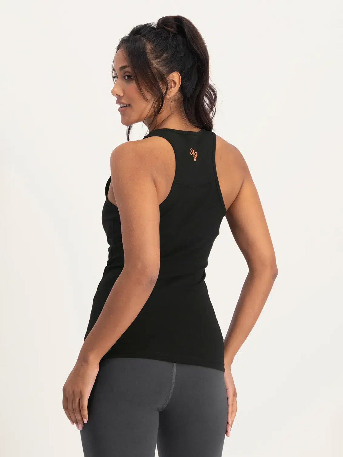 Urban Goddess OM Core Yoga Tank Onyx Black