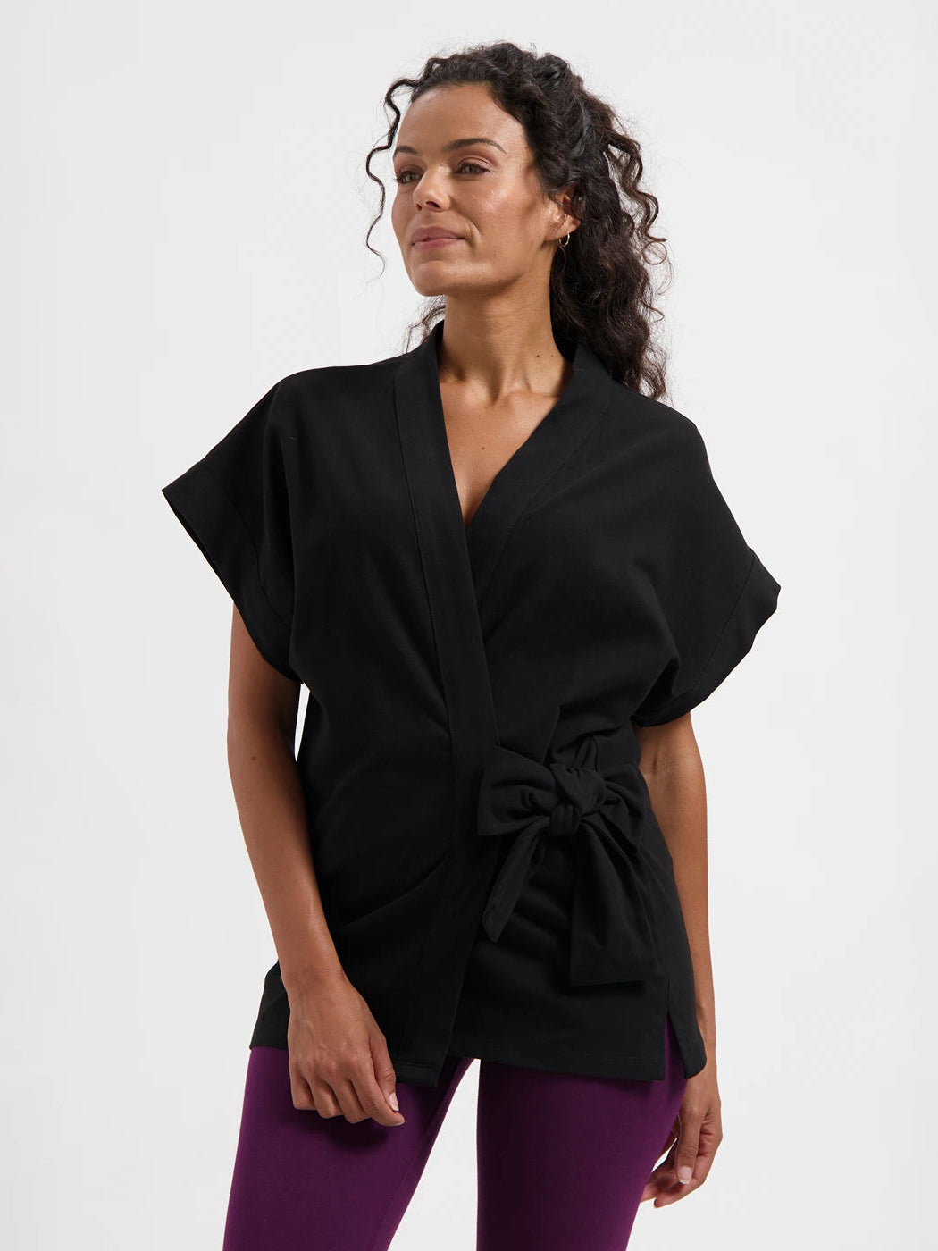 Urban Goddess Yumea Kimono Top - Onyx Black