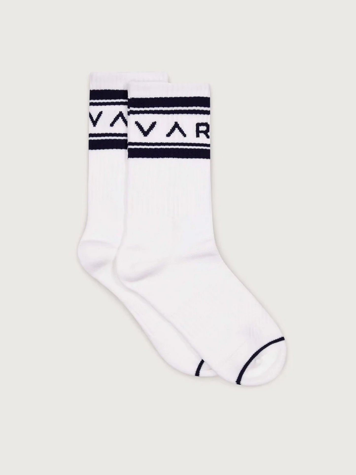 Varley Astley Active Sock - White/Blue Nights