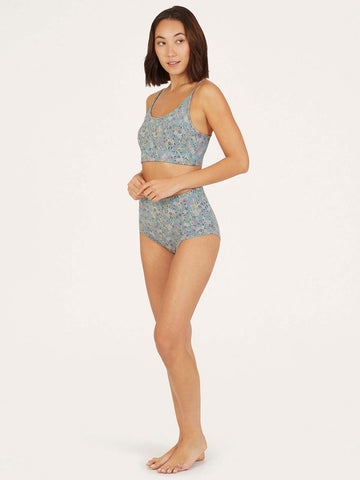 Thought Florielle Floral Bikini Brief - Pine Green
