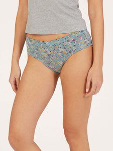 Thought Florielle Floral Bikini Brief - Pine Green